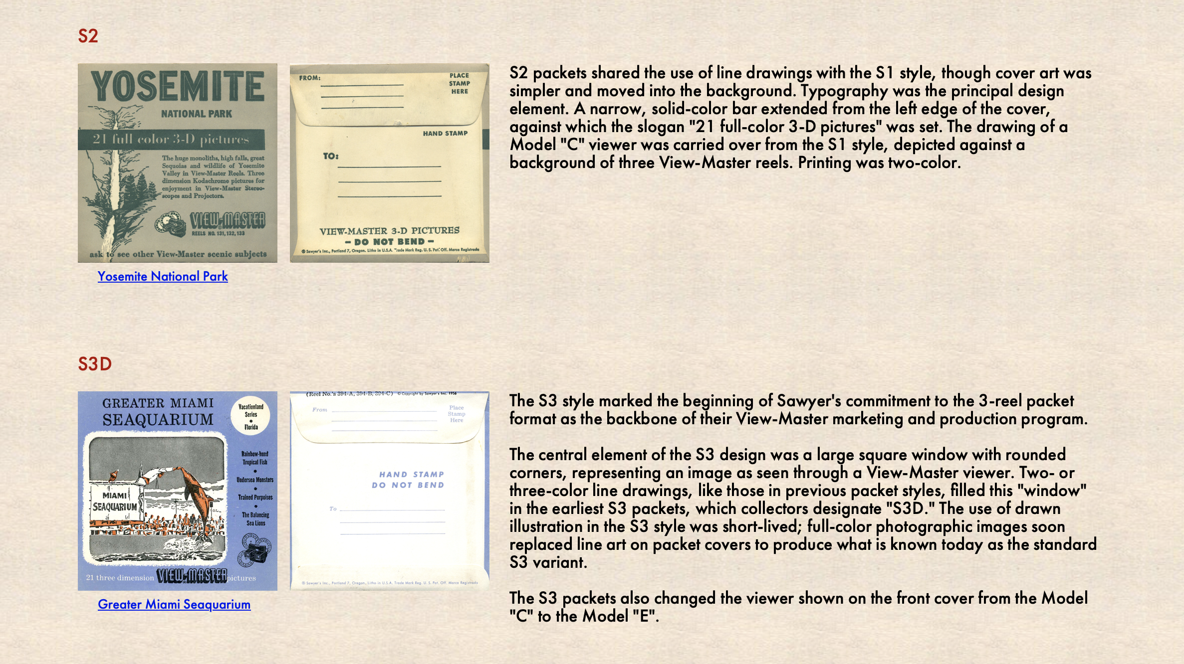 View-Master Packet Identification
