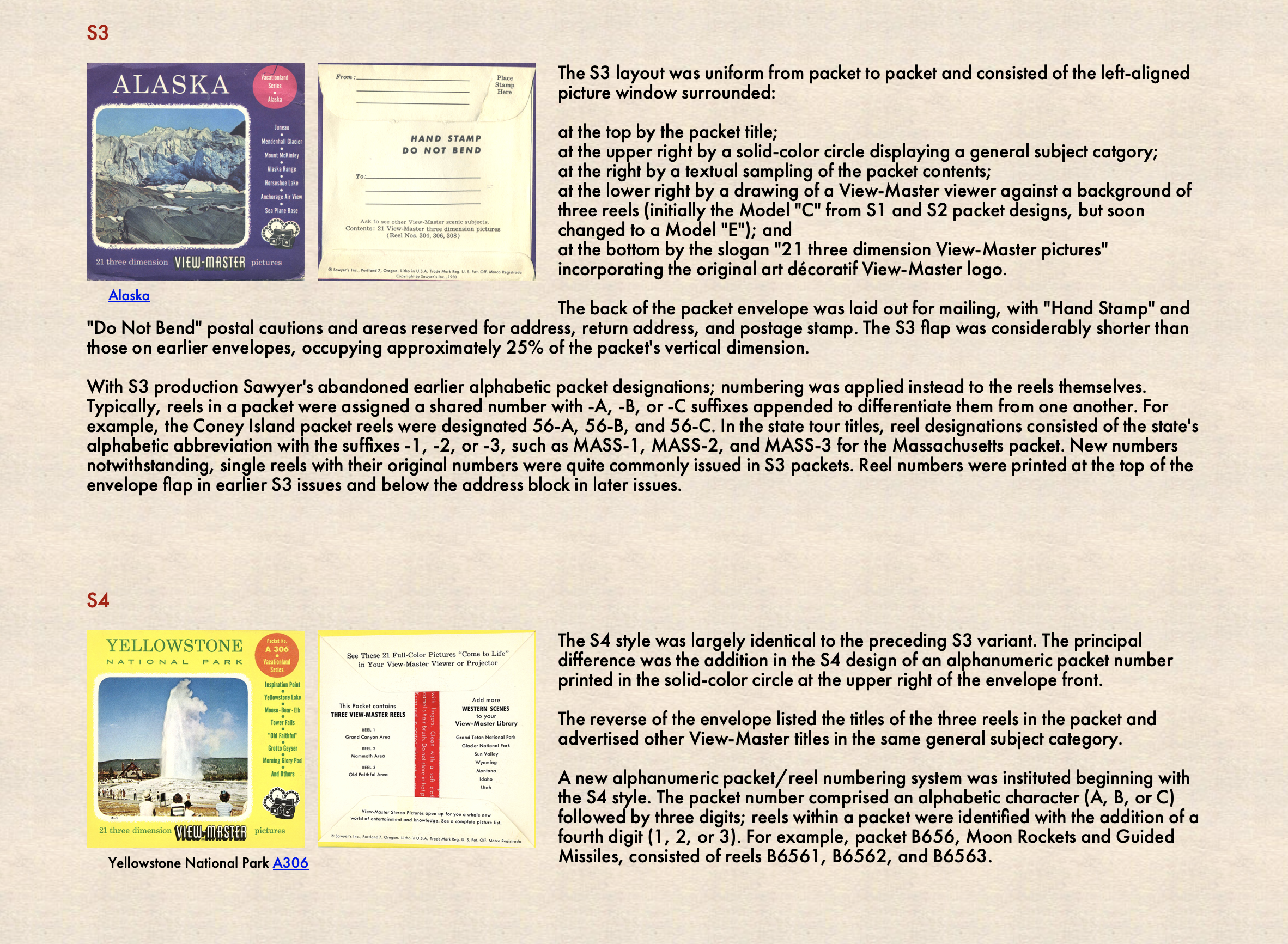 View-Master Packet Identification