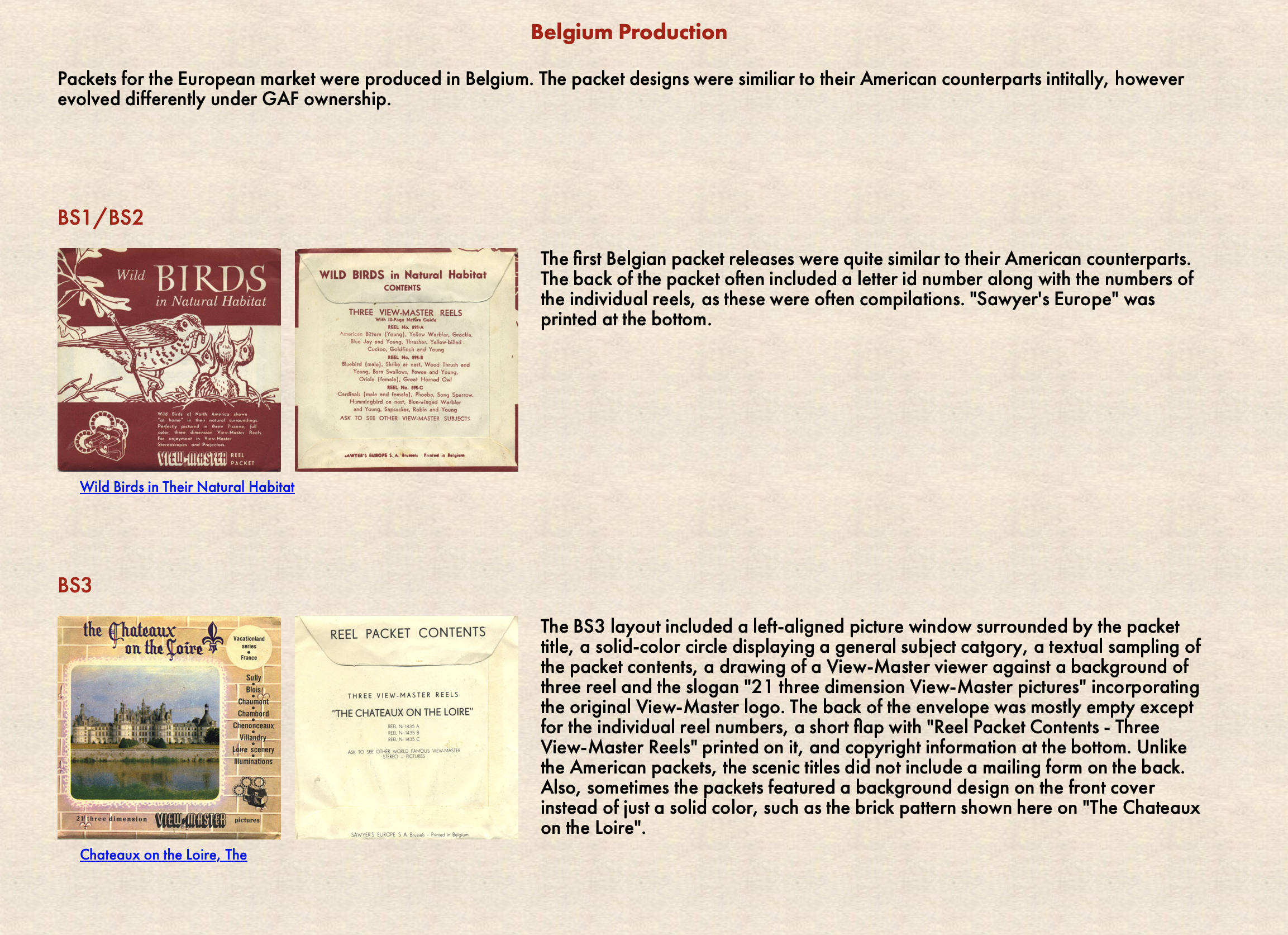 View-Master Packet Identification