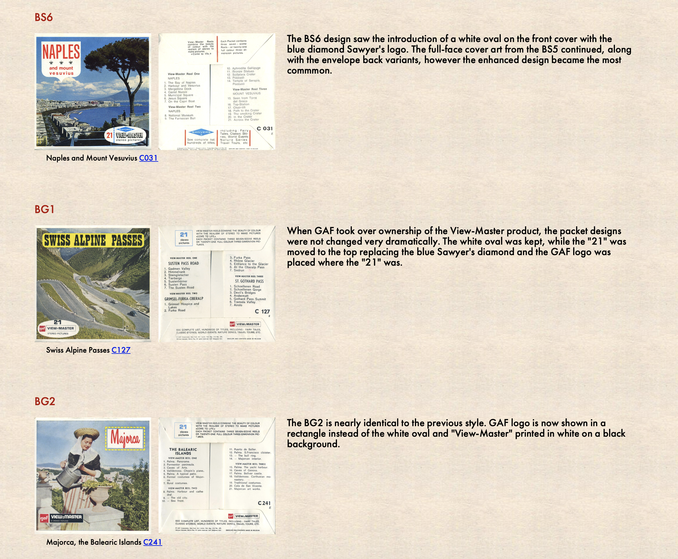 View-Master Packet Identification